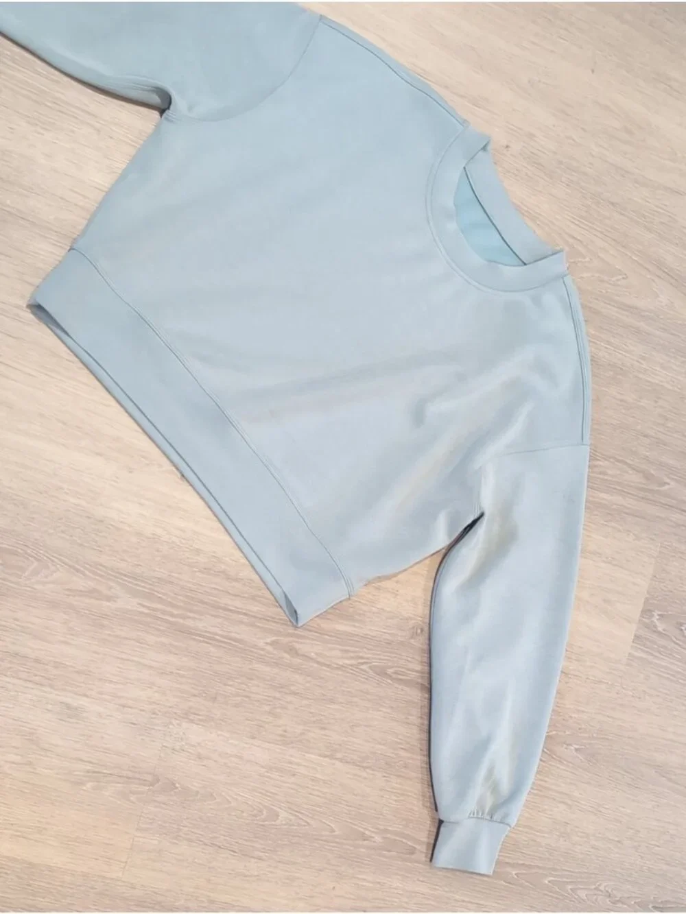 Lululemon Softstreme Crewneck Sweatshirt Silver Blue Size 6